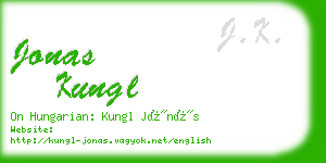 jonas kungl business card